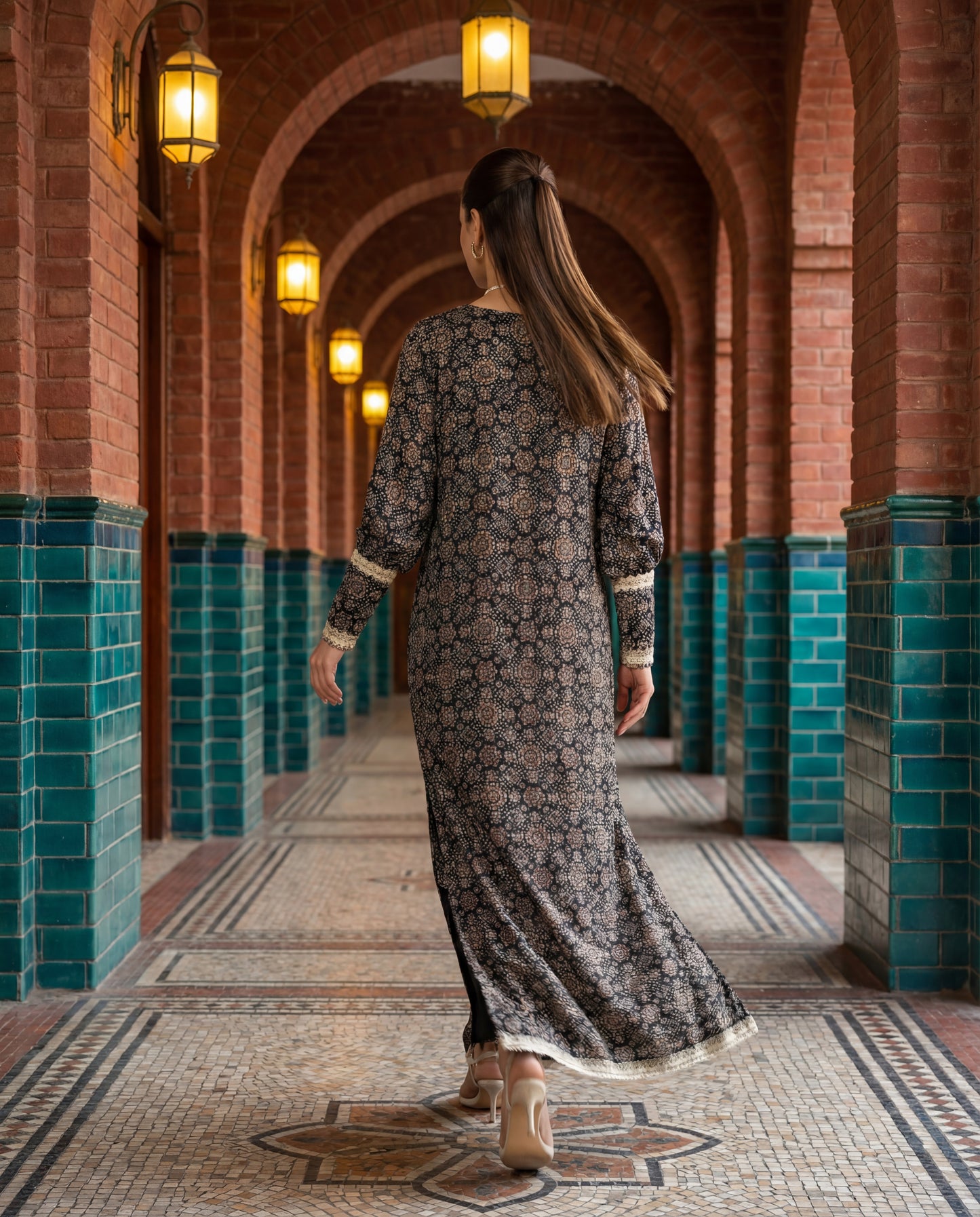 An Ajrakh kurta- (JAR-1430)
