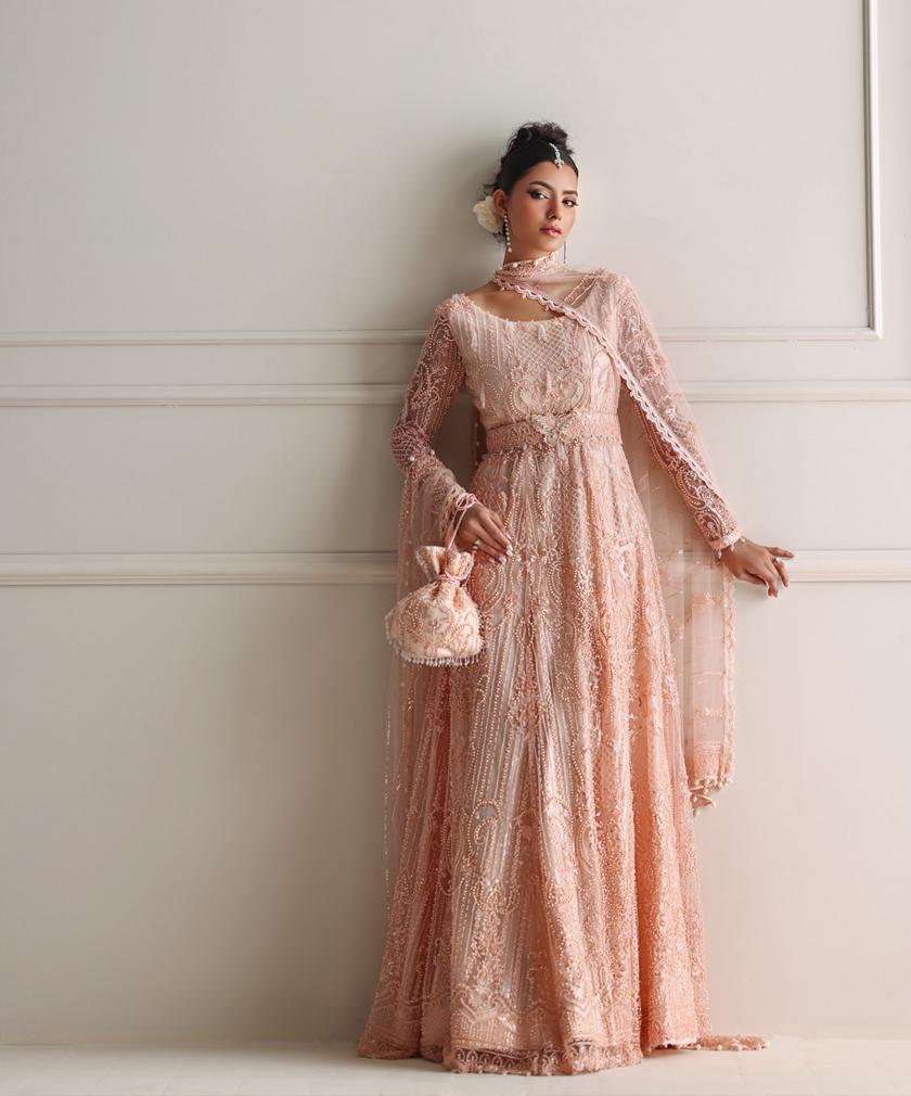 Peach Anarkali
