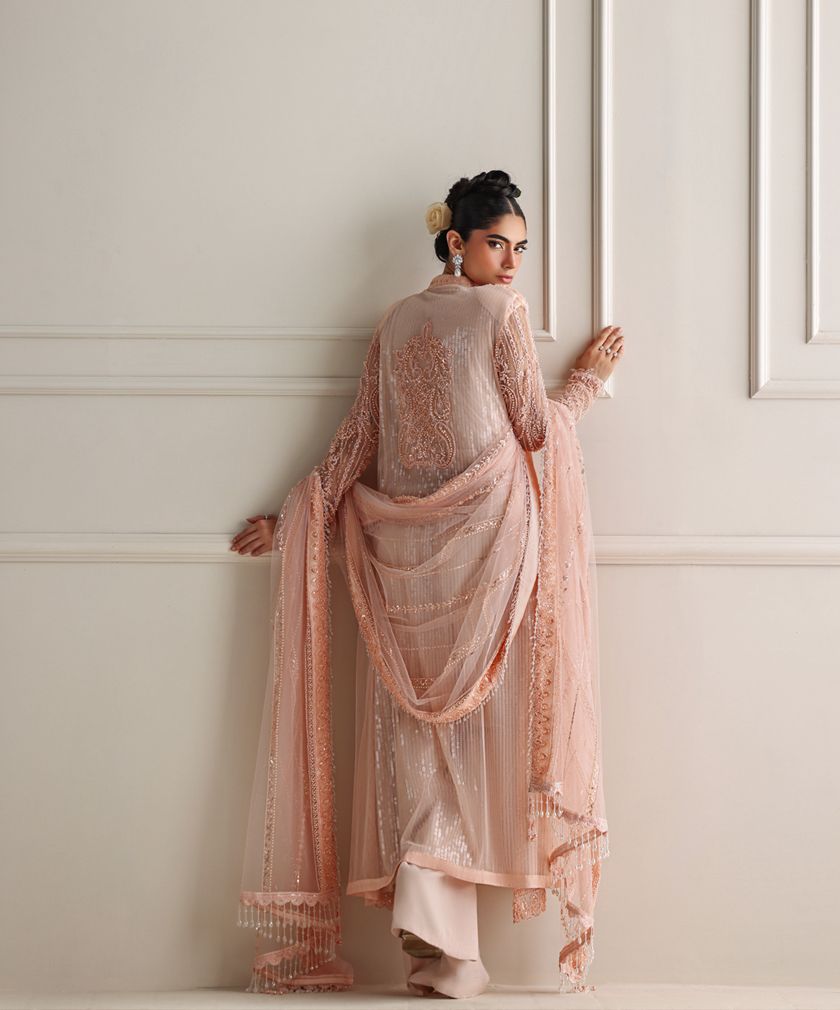 A peach jacket set