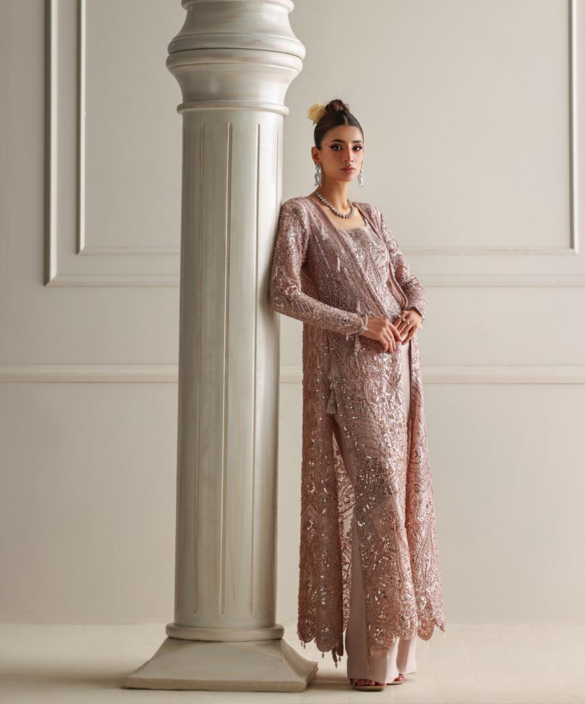 A pink jacket set