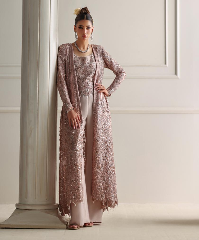 A pink jacket set