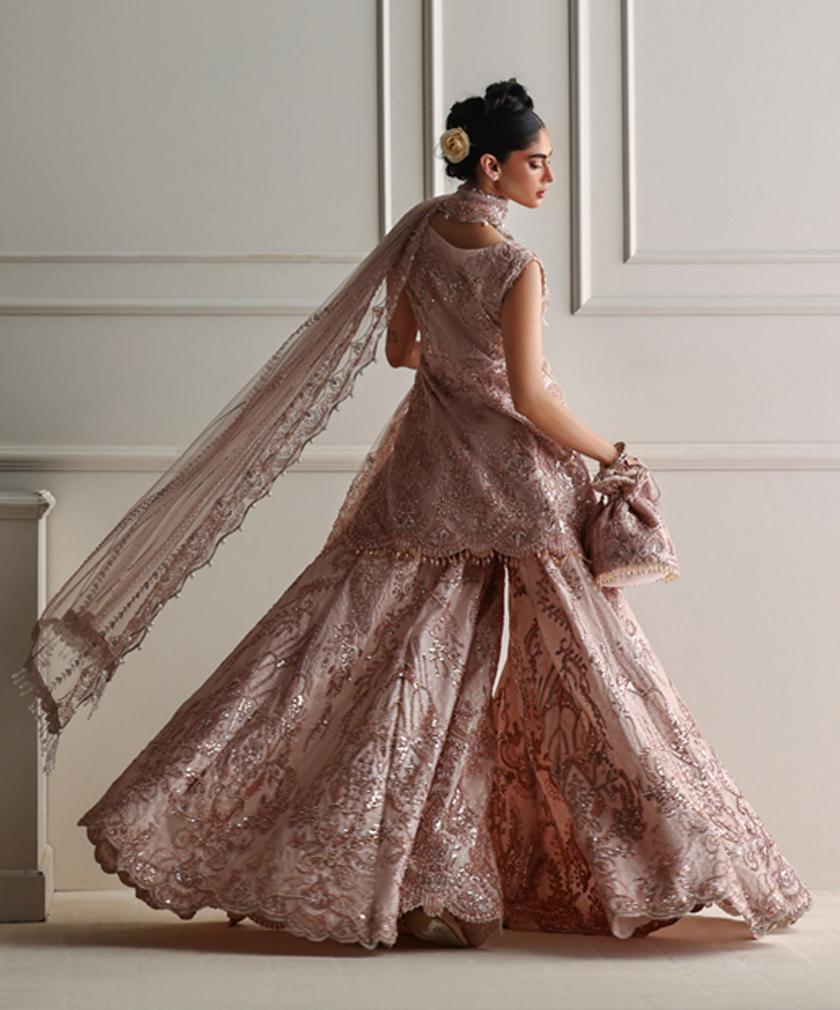 A pink pallazo set