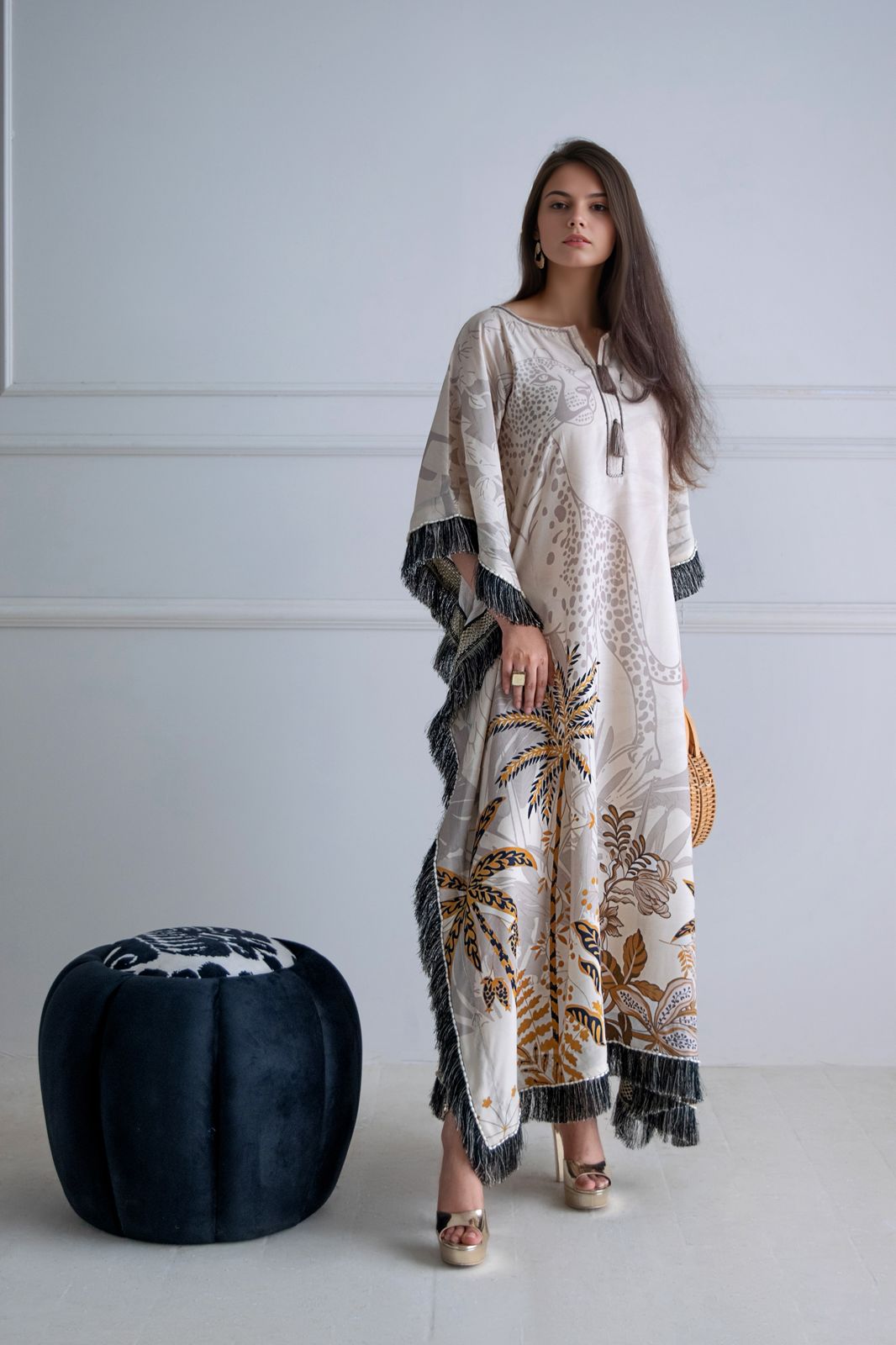 A printed kaftan