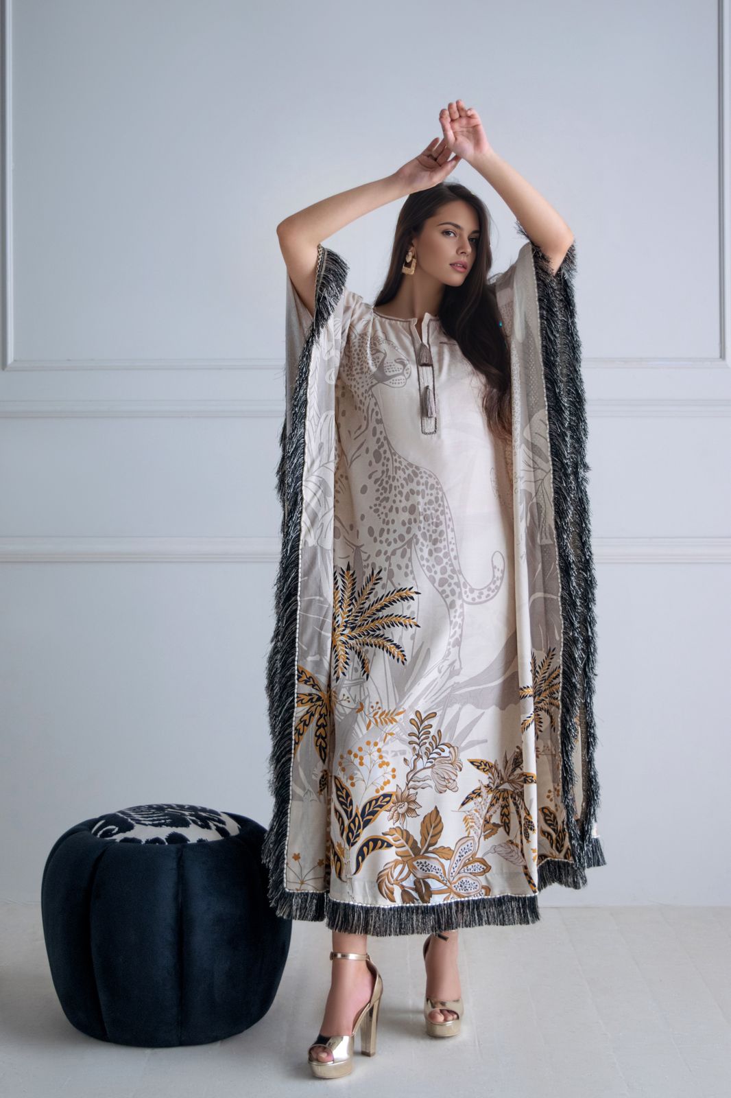 A printed kaftan