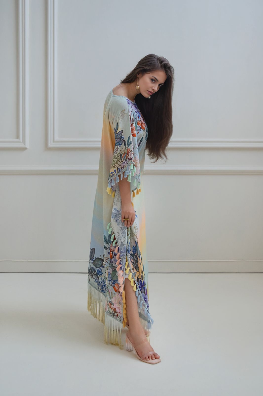 A printed kaftan
