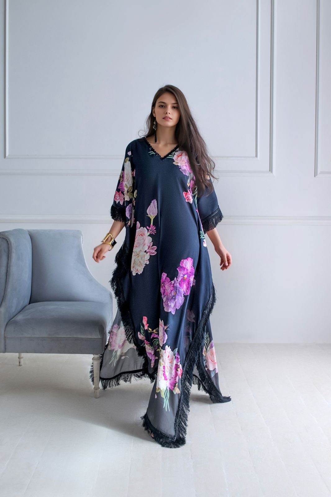 A printed kaftan