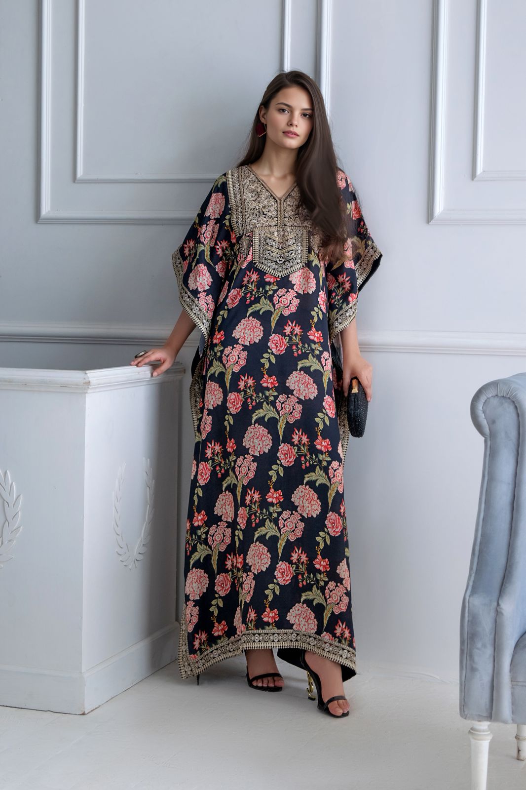 A printed kaftan