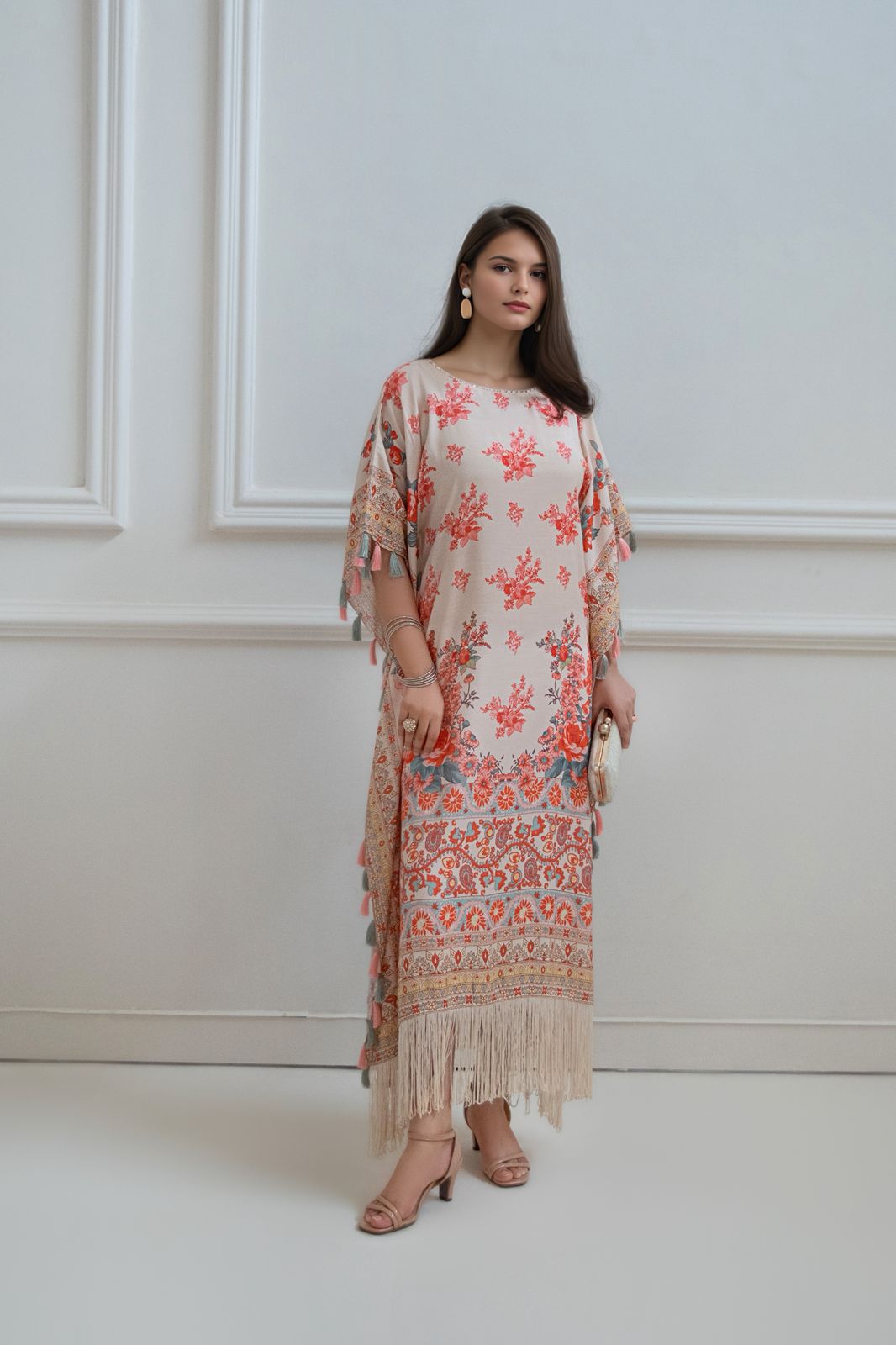 A printed kaftan