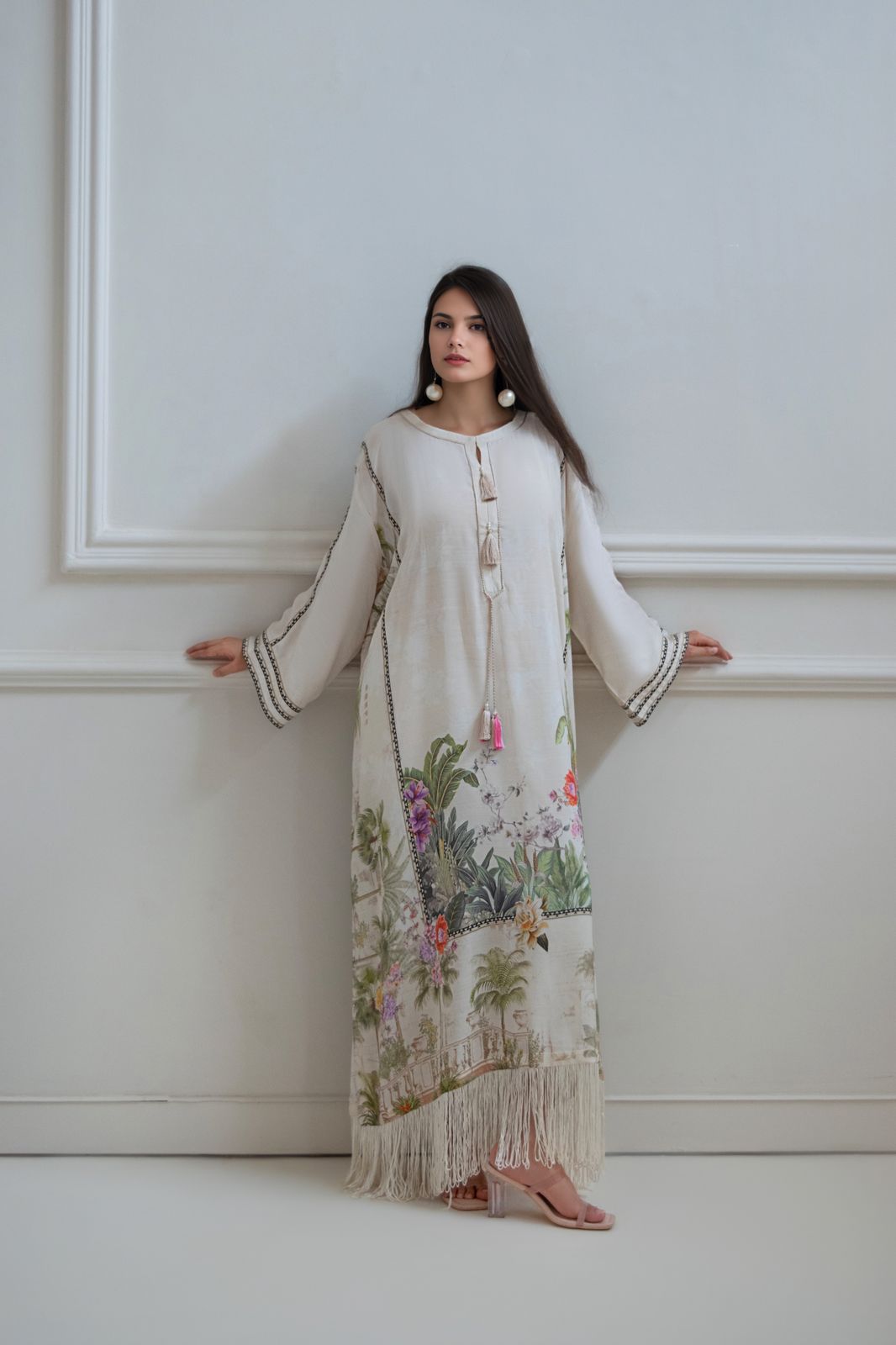 A printed kaftan