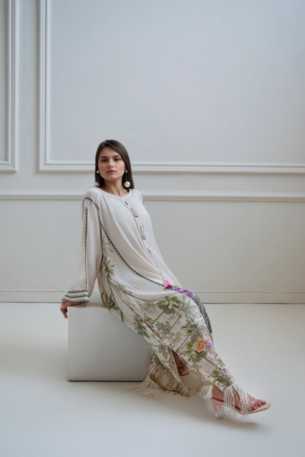 A printed kaftan