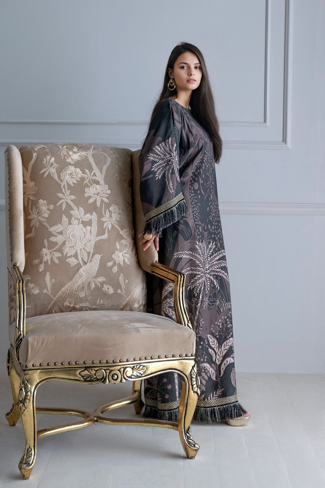 A printed kaftan