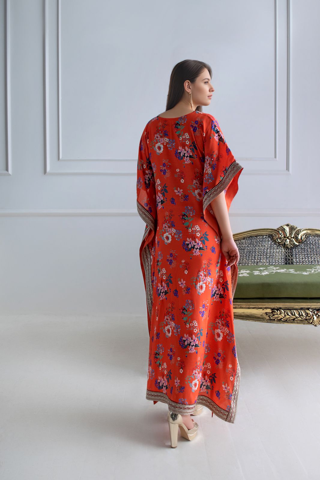 A printed kaftan