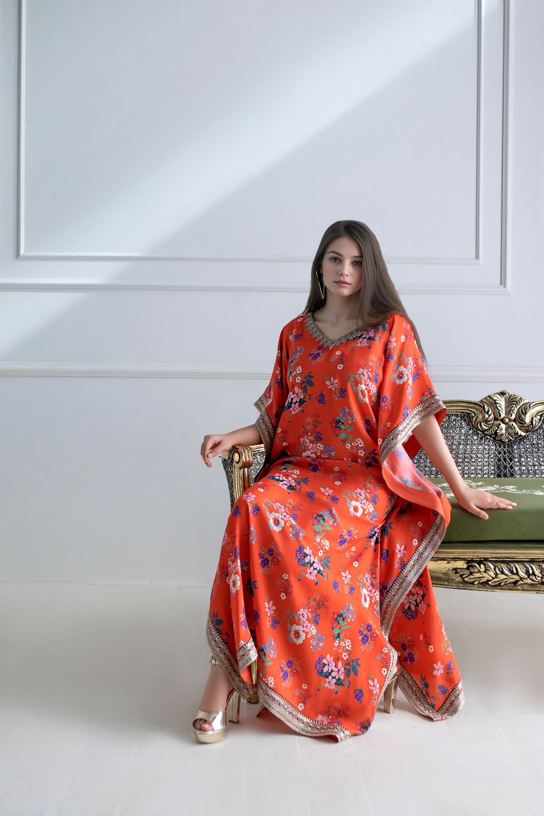 A printed kaftan