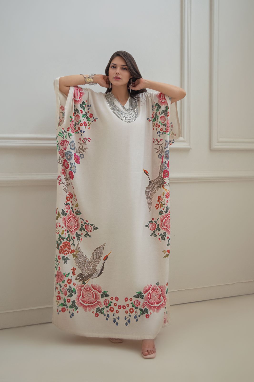 A printed kaftan