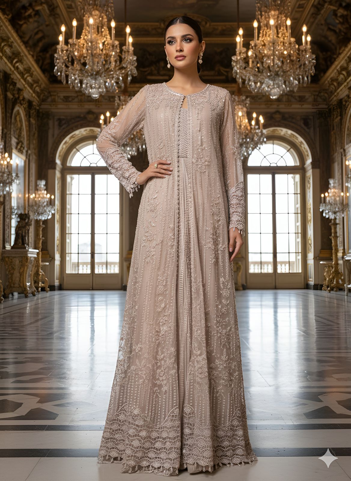 An embroidered jacket set-(10163)