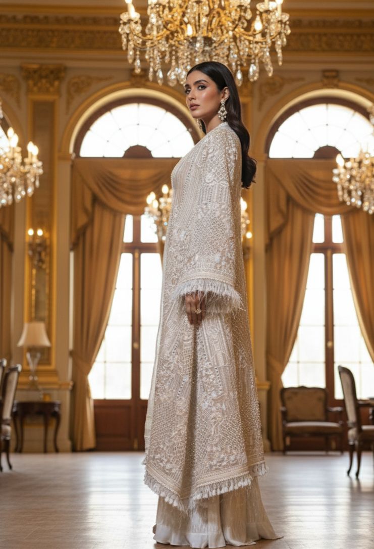 An embroidered jacket set