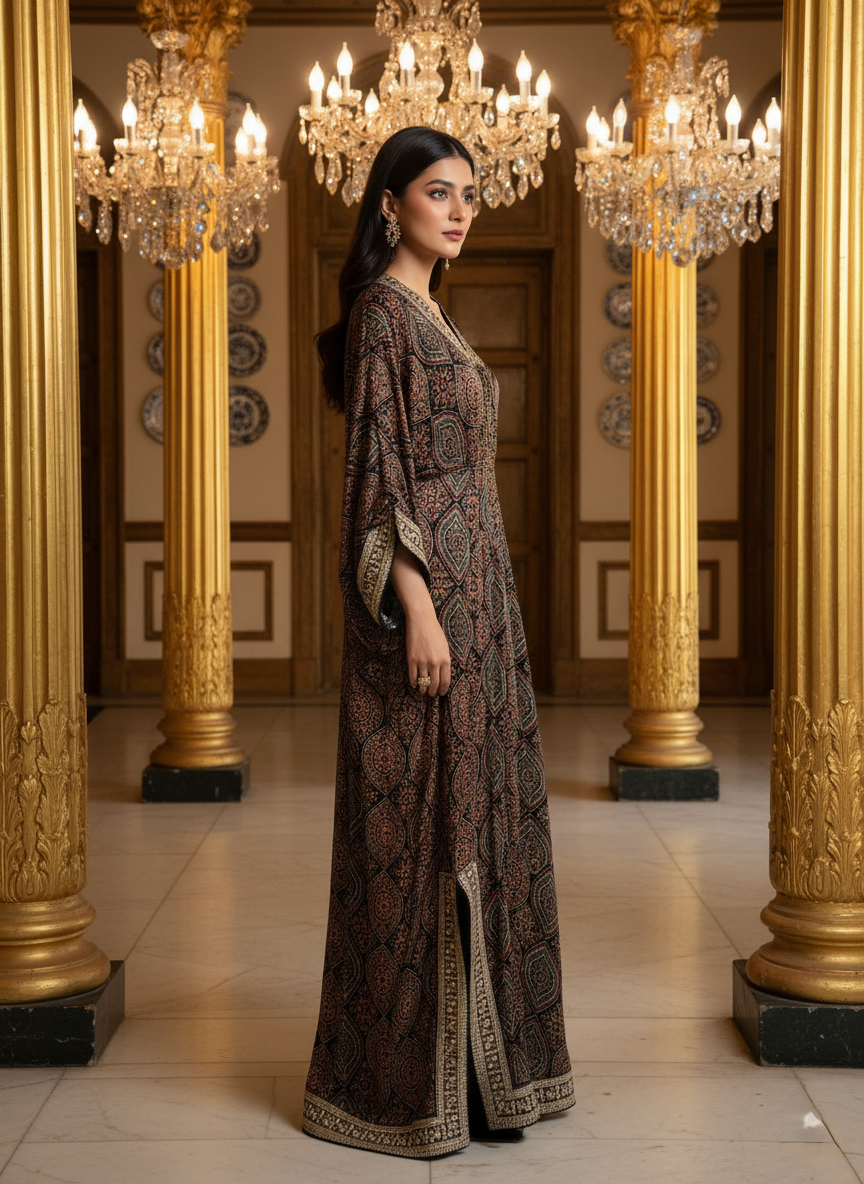 An Ajrakh Kaftan- (AJK-900)