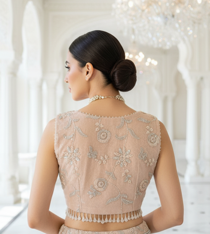 A ghagra and cape set- (B-3200)