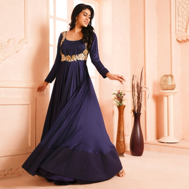 A blue anarkali (RV4713)