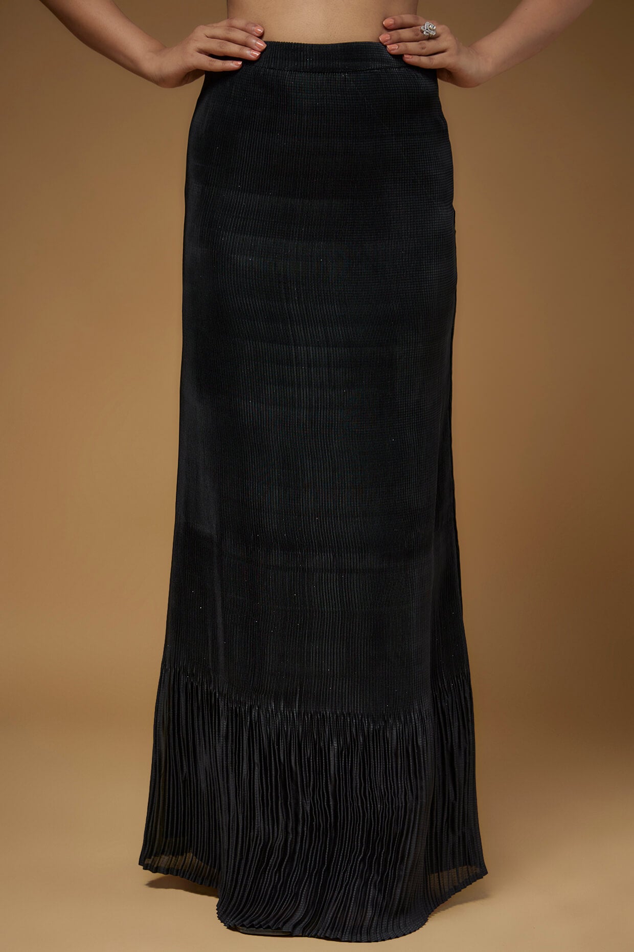 A Jacket and Crushed Skirt Set- (FAB - 10)