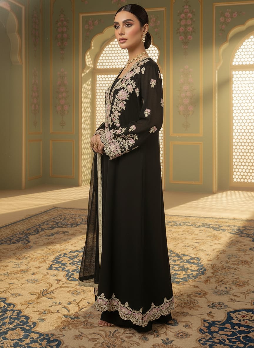 A black kurta set- (BK-14)