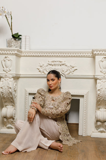 An organza embroidered jacket (RZ-9994)