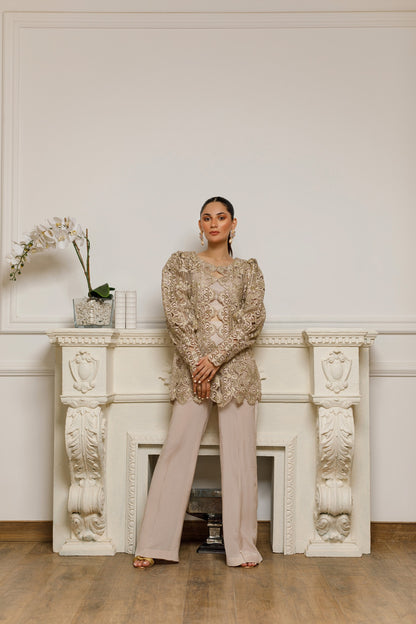 An organza embroidered jacket (RZ-9994)