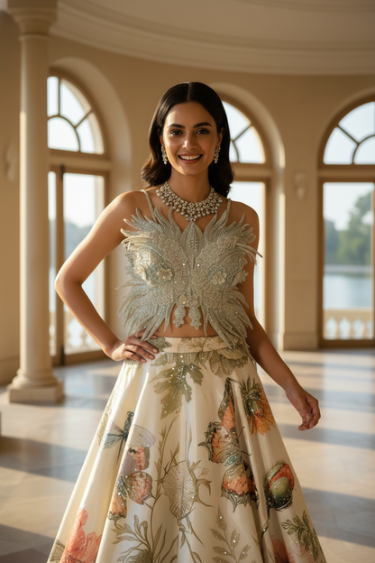 A ghagra set- (ZN-5513)