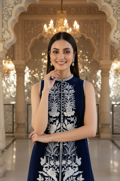 A velvet Kurta set- (BV-32)