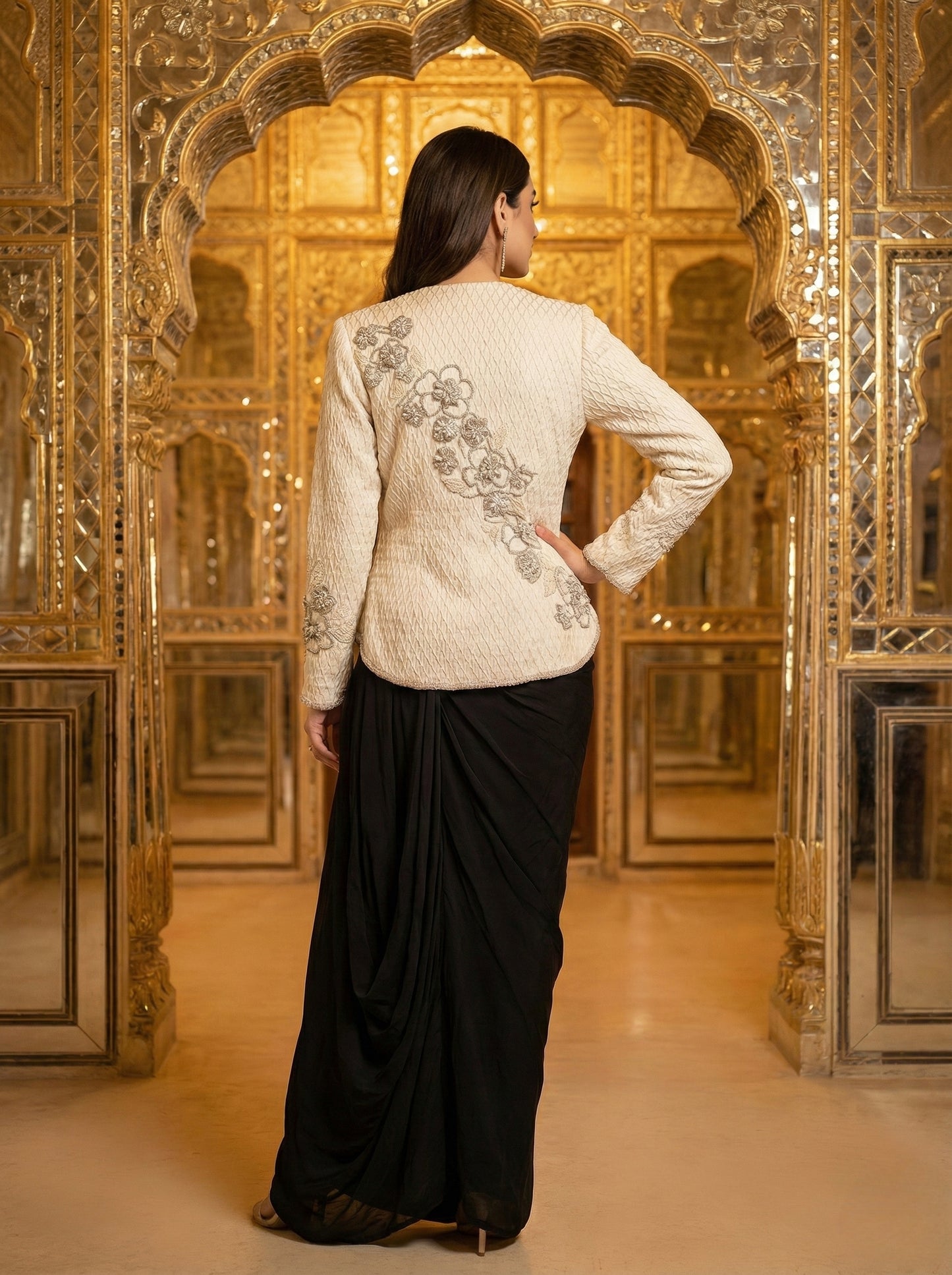 A peplum and skirt set- (OWP-9000)