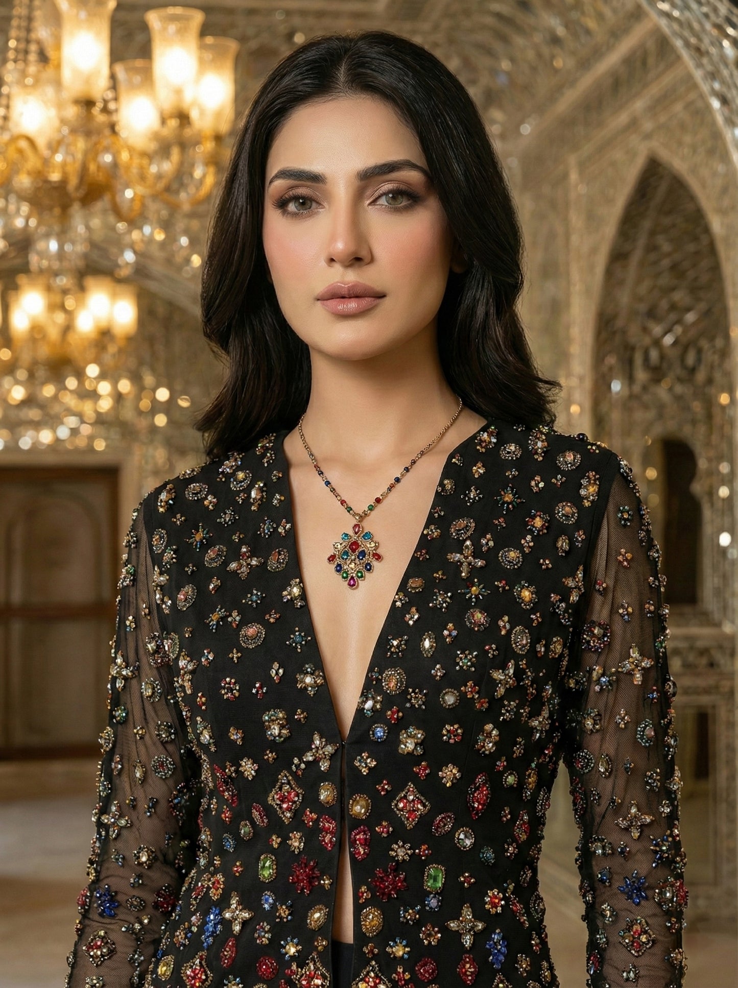 A black jacket and skirt- (GFD-5)