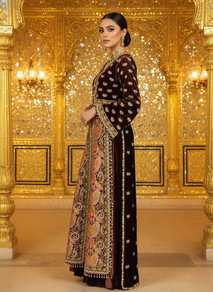 A velvet jacket set- (FFS-900)