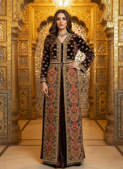 A velvet jacket set- (FFS-900)