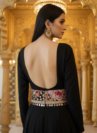 An Anarkali with a belt-(FSO-360)