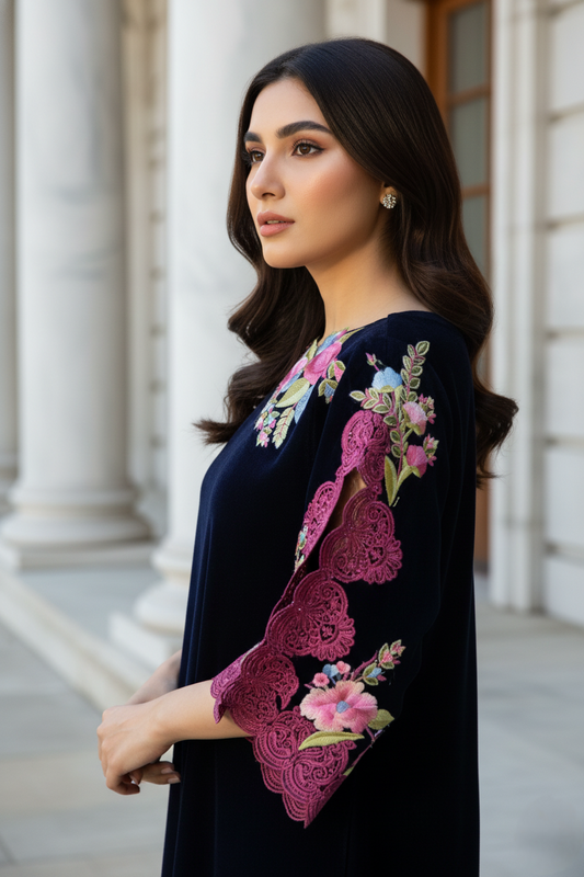 A velvet kurta set- (VW-810)