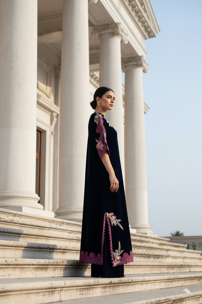 A velvet kurta set- (VW-810)