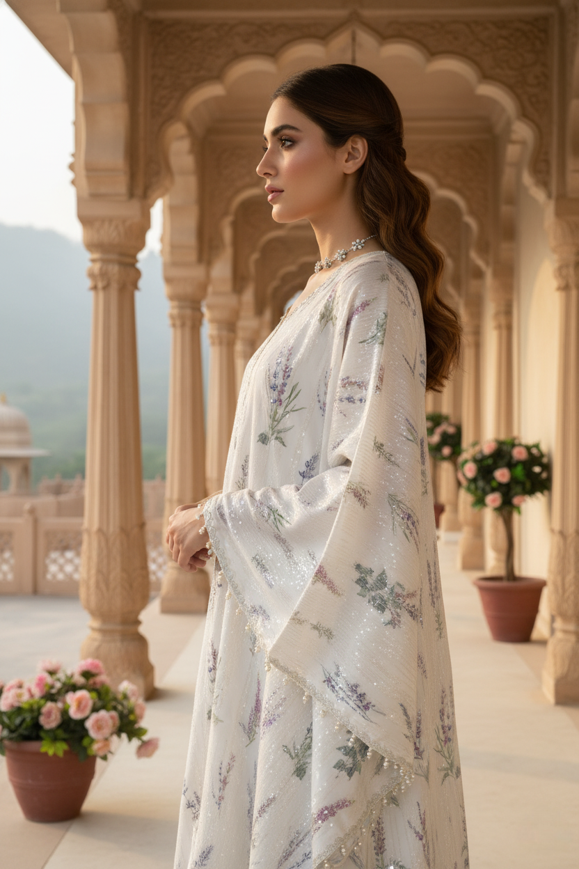 A sequinned Kaftan- (IMK-3330)