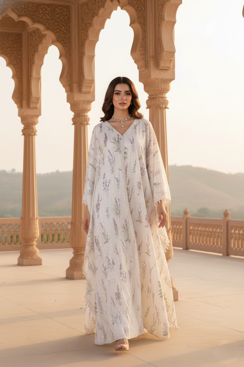 A sequinned Kaftan- (IMK-3330)