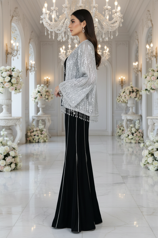 A jacket and Pallazo set- (NV-1800)