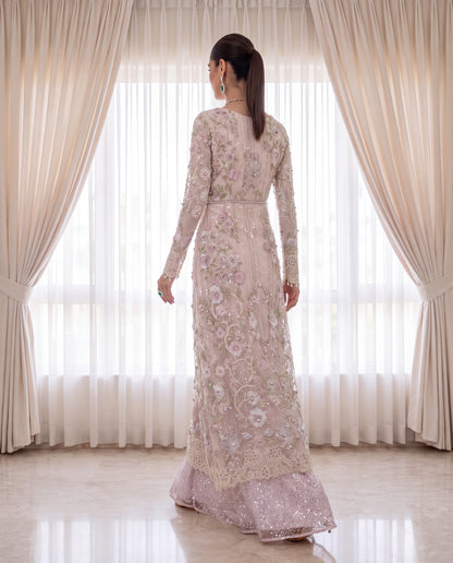Blush Botanical Embroidered Suit Set