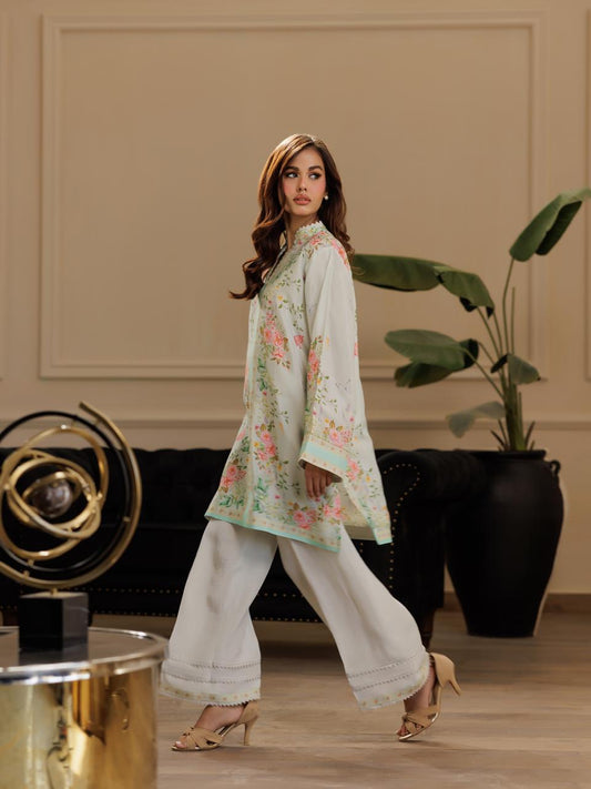 Printed Kurta and pants- (9562)