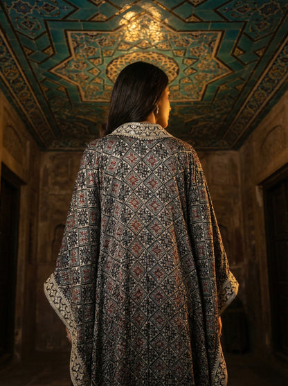 An Ajrakh Kaftan- (MUF-630)