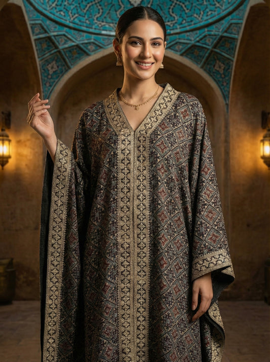 An Ajrakh Kaftan- (MUF-630)
