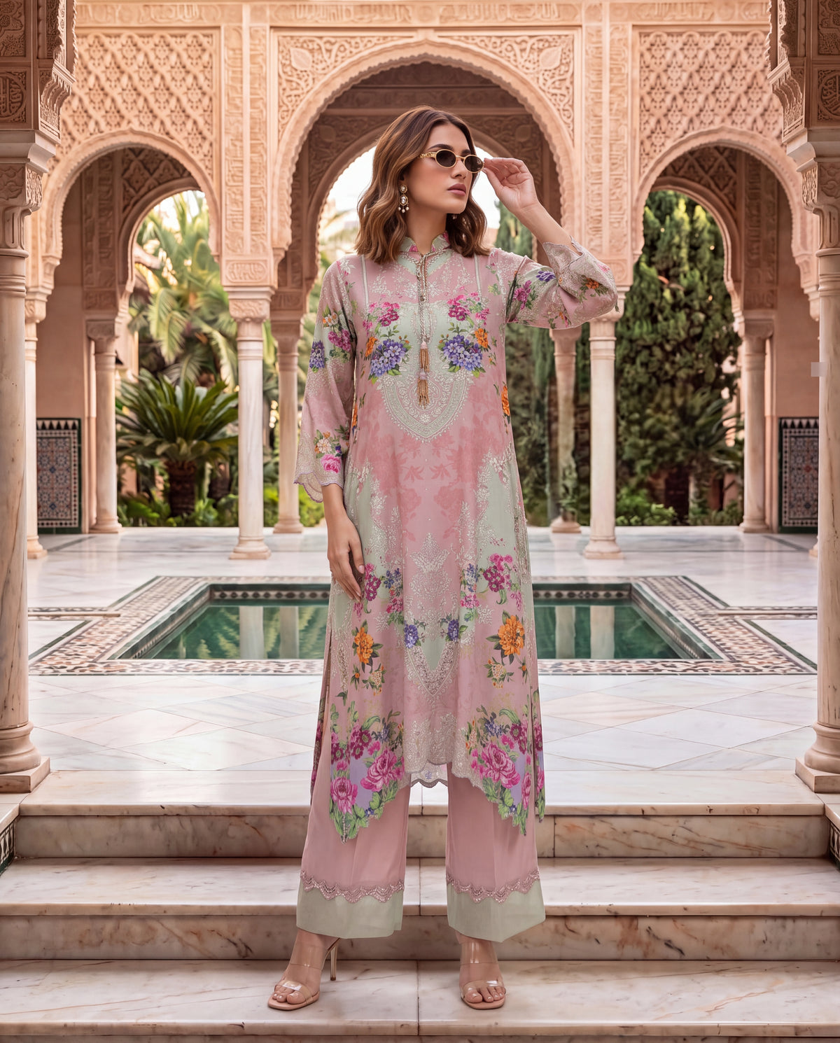 Luxury Viscose Dupion set -(VDL-1080)