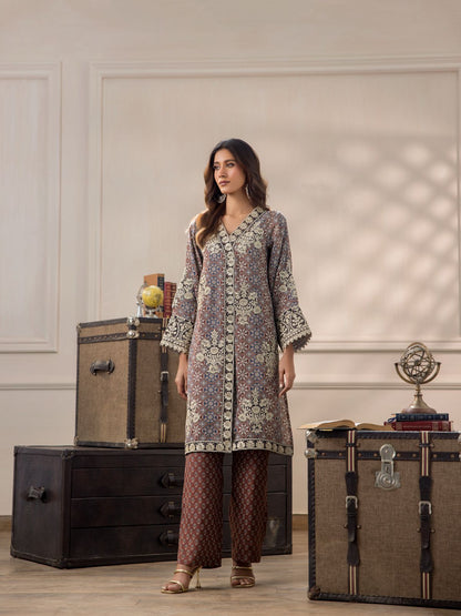 Ajrakh kurta and pants
