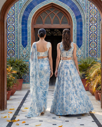 A ghagra and crop top set- (BCB-9)