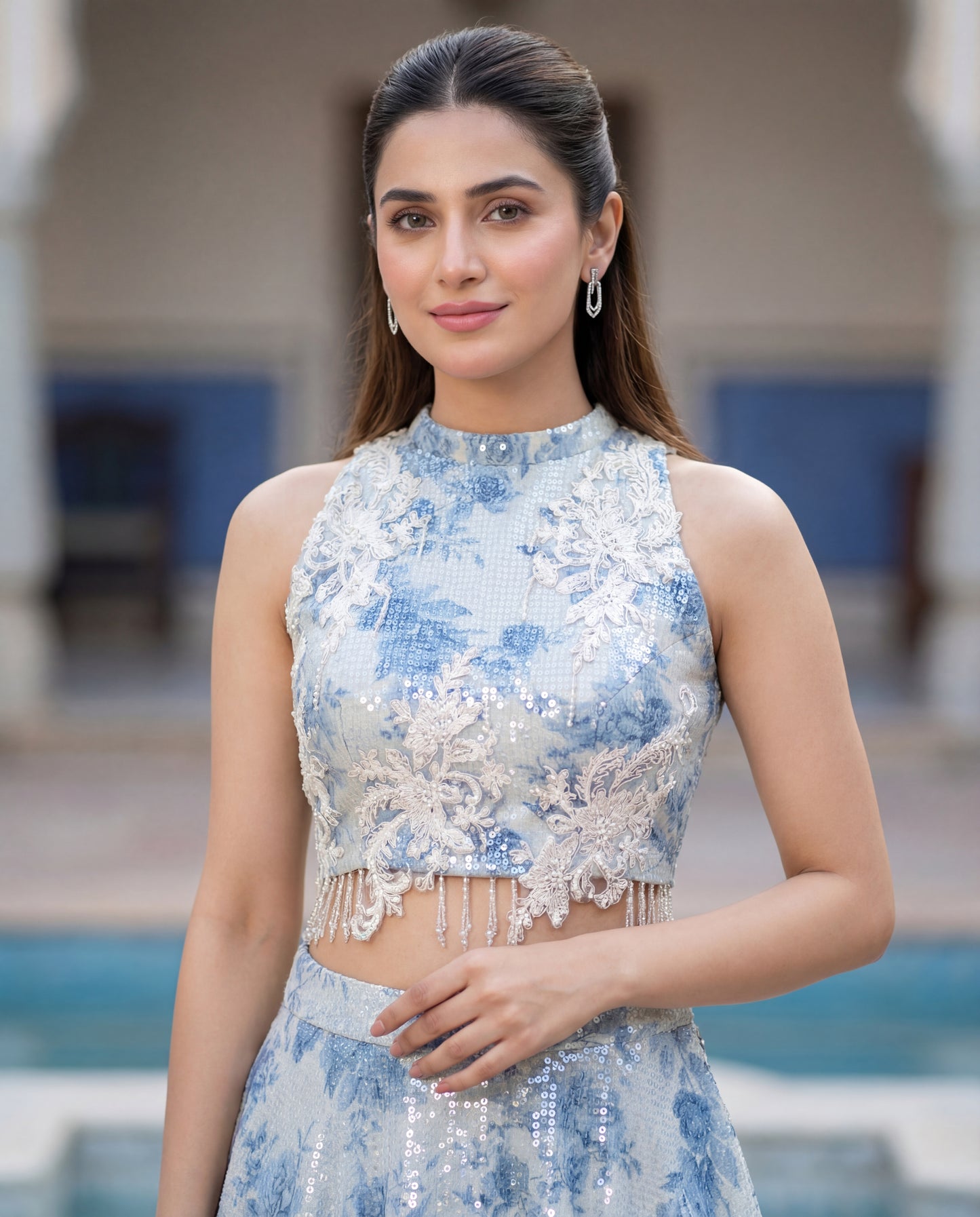A ghagra and crop top set- (BCB-9)