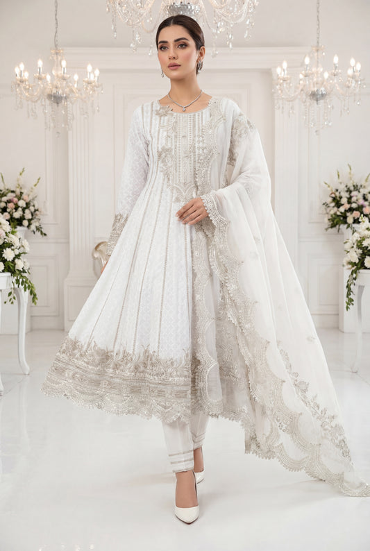 An Anarkali set-(OW-4500)