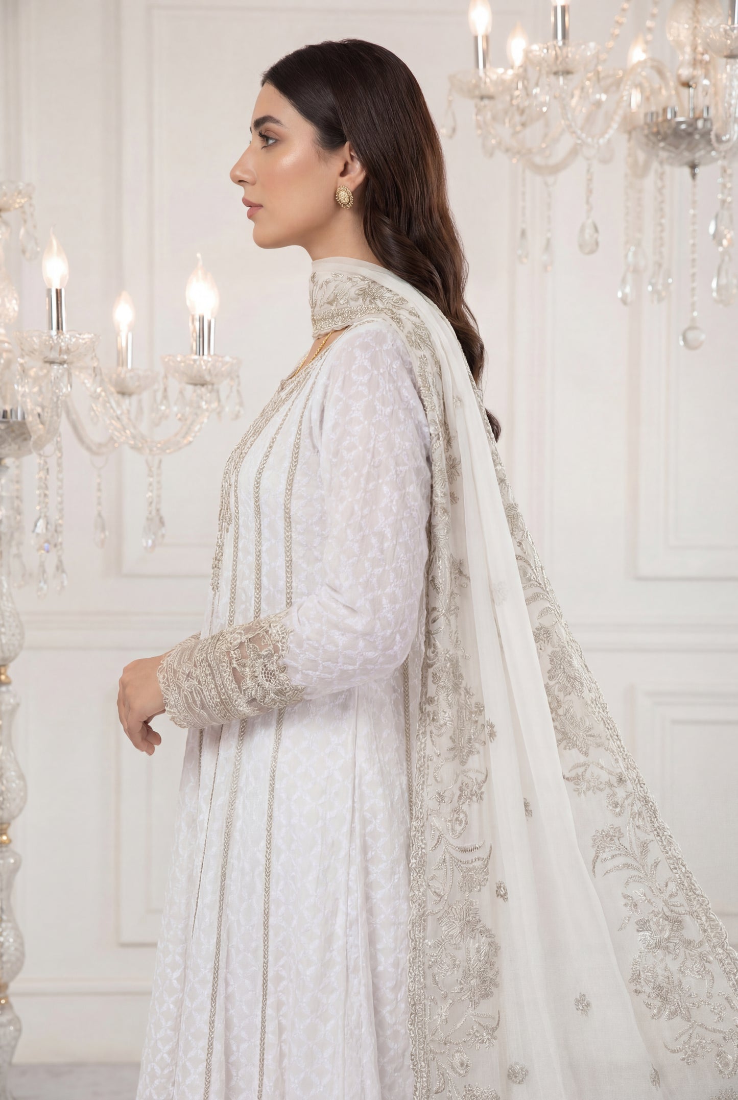 An Anarkali set-(OW-4500)