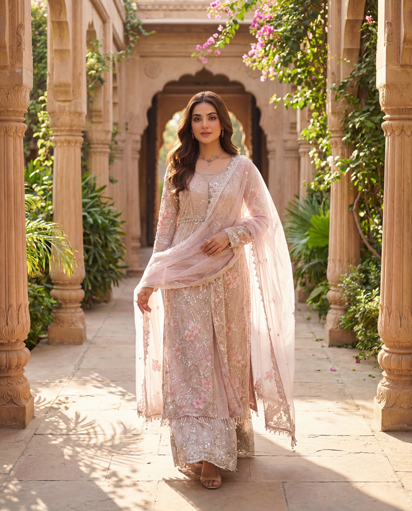 A jacket and Pallazo set- (JP-500)